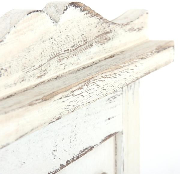 2er-Set Garderobe Wandgarderobe Garderobenpaneel Wandhaken 109 x 28 x 4 cm ~ weiß shabby Bild 7