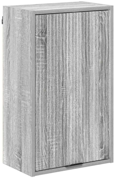 vidaXL Badezimmerschrank Wandmontiert Graues Sonoma 39 x 23,5 x 65 cm 883390