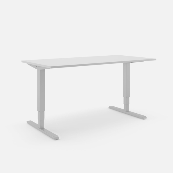 Steelforce 400 Schreibtisch - 160 , Lichtgrau , Weiß Bild 3