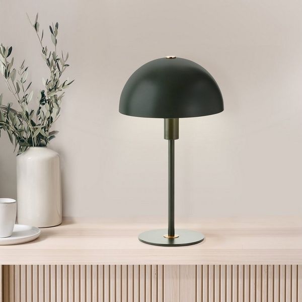 LeGer Home by Lena Gercke Tischleuchte Linnea Pilz Lampe, ohne Leuchtmittel, Pilzleuchte, Tischlampe, Metallsockel, Höhe 35,5 cm