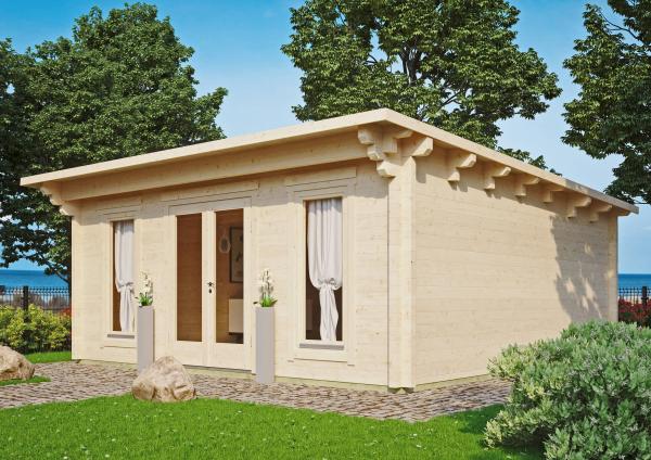 Fjordholz Gartenhaus Modell Jacob 90 G Farblos