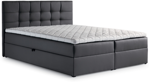 99rooms Stefan Boxspringbett Kunstleder MADRYT Rot 120x200 cm Bild 3