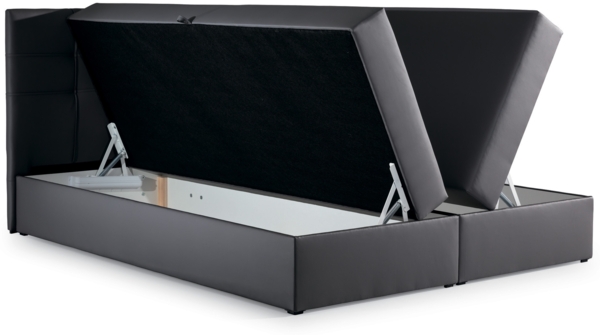 99rooms Stefan Boxspringbett Kunstleder MADRYT Rot 120x200 cm Bild 5