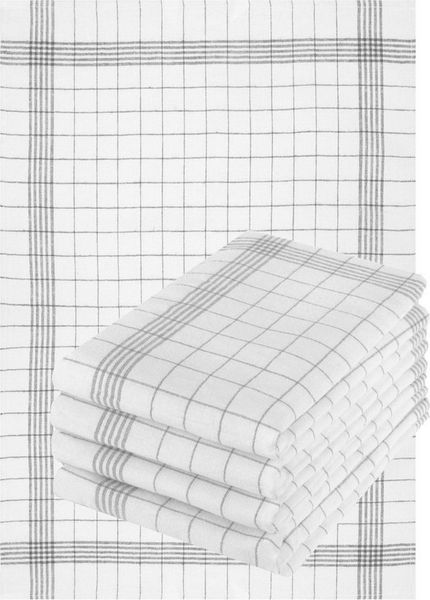 Betz Geschirrtuch Set 50x70cm Geschirrtücher BW, (Set, 5-tlg, Geschirrtücher Küchentücher Handtücher), extrem strapazierfähig saugstark trocknergeeignet Gastronomiequalität
