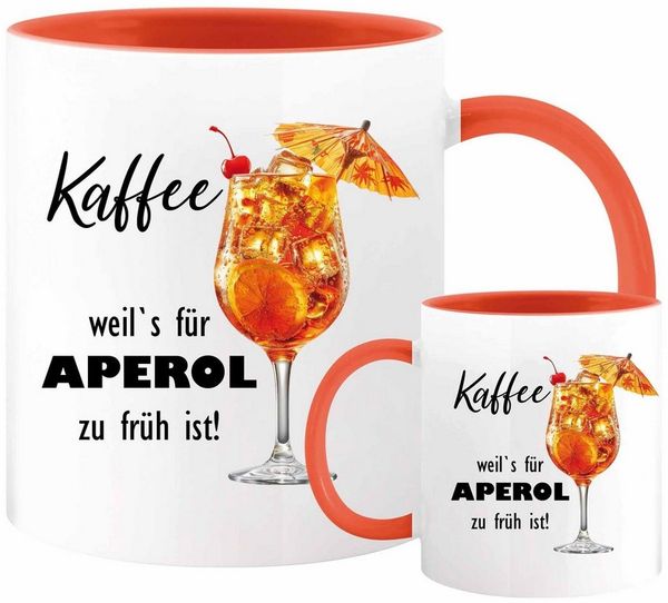 Camolo Tasse Keramik Tasse Motiv Aperol Spritz, Keramik, Mikrowellengeeignet