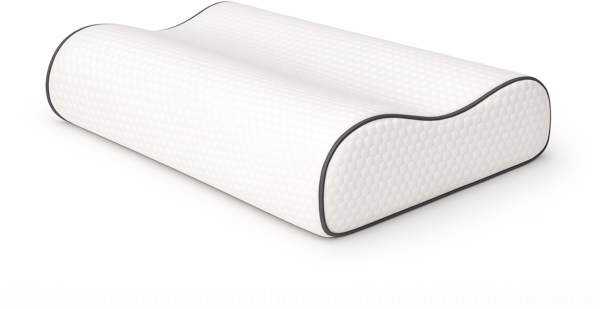 Premium Visco Nackenstützkissen 60x40 cm – Orthopädisch – Ergonomische Wölbung – Memory Foam – Höhe 14/12 cm