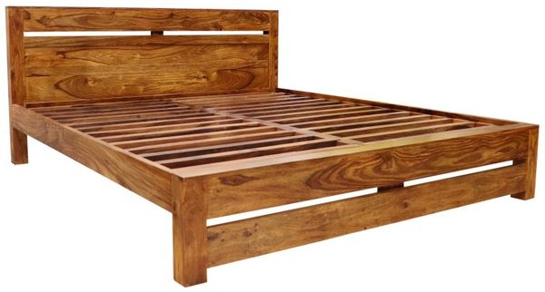 Bett Gani 160x200 aus indischem Sheesham-Massivholz Bild 2