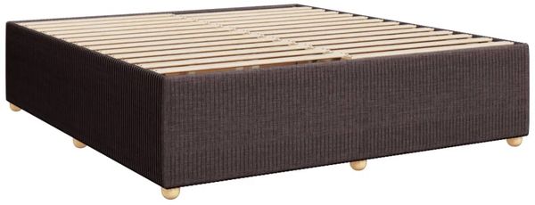 vidaXL Boxspringbett mit Matratze Dunkelbraun 180x200 cm Stoff 3294445 Bild 10