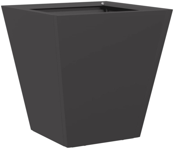 vidaXL Pflanzkübel Schwarz 30x30x30 Stahl 851038