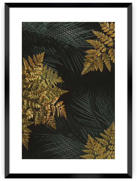 Dekoria Poster Golden Leaves II