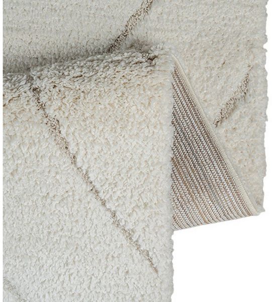 TeppichHome24 Teppich 3D-Teppich mit skandinavischem Flair in Weiß, Creme-beige, rechteckig, Höhe: 30 mm
