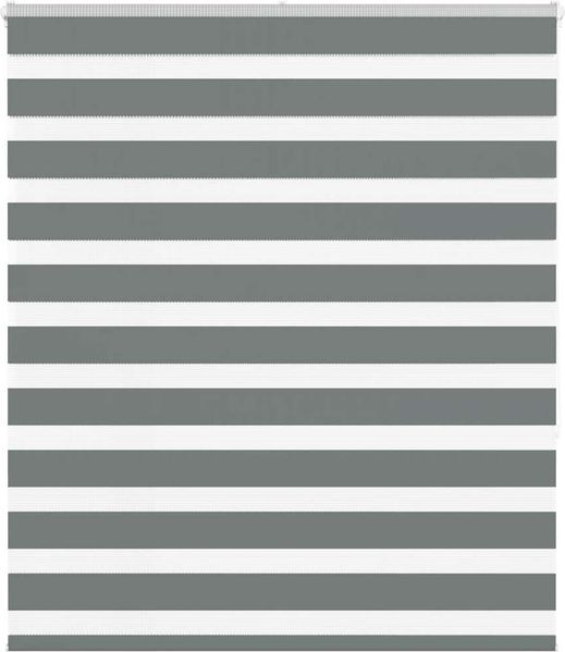 vidaXL Doppelrollo Dunkelgrau 130x150cm Stoffbreite 125,9 cm Polyester 4014137
