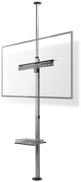 Vollbeweglicher TV-Ständer | 37-70 " | maximal unterstützes Bildschirmgewicht: 30 kg | kippbar | drehbar | Einstellbare voreingestellte Höhen | Aluminium / Stahl | Schwarz / Silber