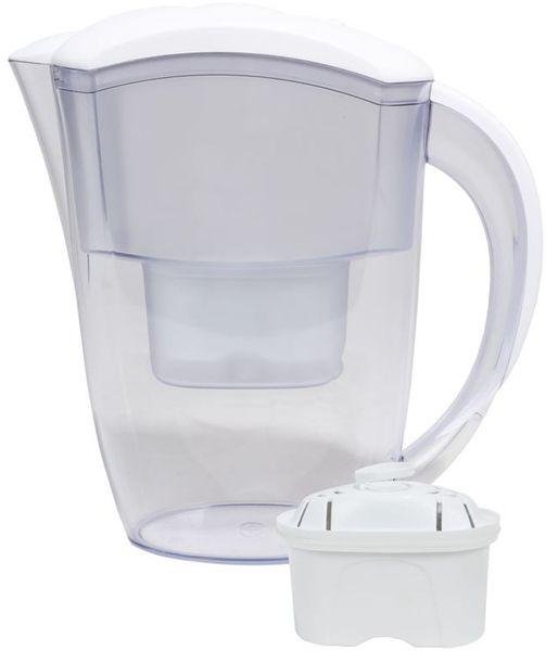 Wasser-Filterkanne mit Filterkartusche 2,4L Wasserfilter Wasserkanne Trinkwasser