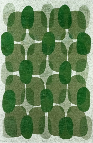 Teppich Lola&Moi Cafe Hedgerow Green 140 x 200 cm Bild 1