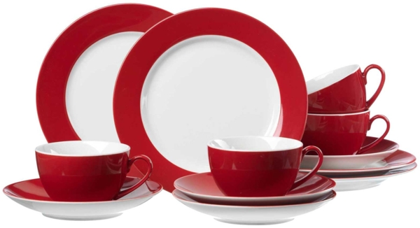 Ritzenhoff & Breker DOPPIO Kaffeeservice 12-teilig Rot