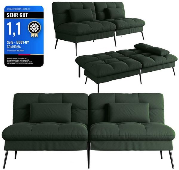 GTPLAYER Schlafsofa Bettsofa mit Schlaffunktion, Klappsofa