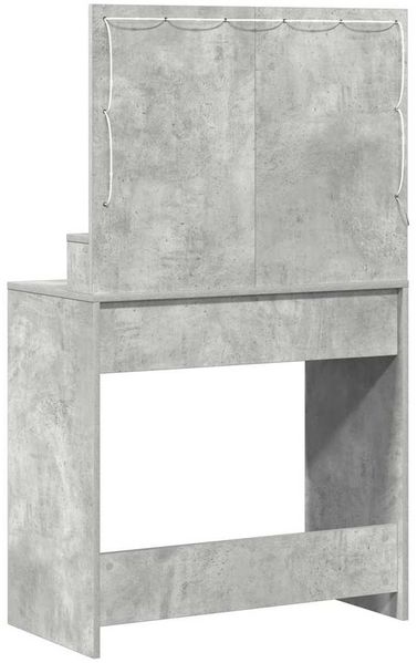 vidaXL Schminktisch Beton Grau 79 x 41 x 135 cm Holzwerkstoff 865085 Bild 7