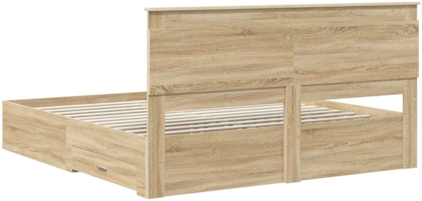vidaXL Bettgestell mit Schubladen mit Kopfteil Holzwerkstoff 3410285 Bild 9