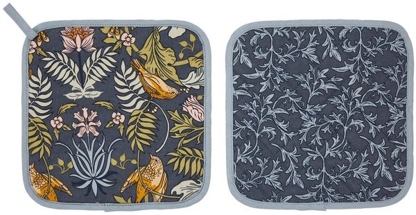 Ulster Weavers Topflappen Finch & Flower, (Set, 1-tlg, 1-teilig), 1x Topflappen hitzebeständig wattiert Pfannen Untersetzer ca. 21x21cm