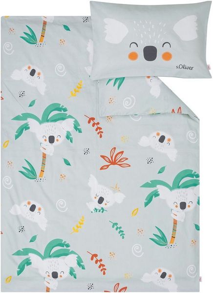 s.Oliver Kinderbettwäsche Satinbettwäsche s.Oliver Junior Koala, Mako-Satin, 2 teilig, mit süßen Koalabären