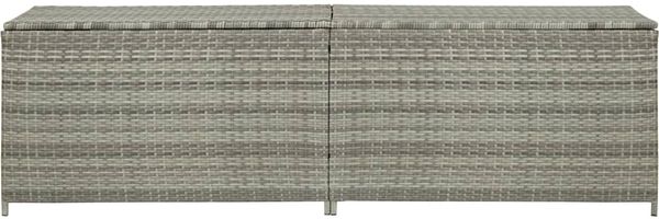 vidaXL Gartenbox Poly Rattan 200x50x60 cm Grau 46476 Bild 3