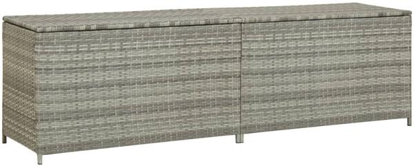 vidaXL Gartenbox Poly Rattan 200x50x60 cm Grau 46476