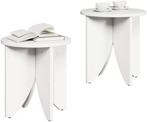 Couchtisch, Sofatisch 2 pcs Weiß Bild 3