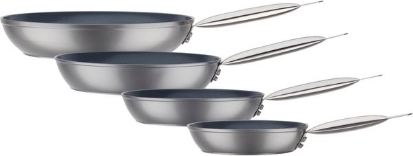 GSW Pfannen-Set Gastro Quick, Aluminium (Set, 4-tlg), Gastro Pfannen-Set aus Aluminium mit Antihaft-Versiegelung