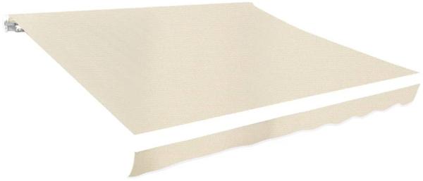 vidaXL Markisenbespannung Canvas Creme 4x3 m (ohne Rahmen) 141014