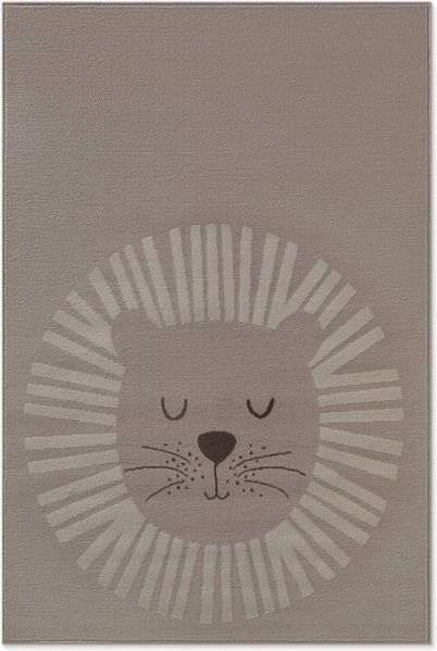 Hanse Home Adventures Kinderteppich - Lustiger Löwe, Spielteppich Tiere, Safari,Zoo, Spielmatte, Krabbelteppich Junge Mädchen für Kinderzimmer, Jugendzimmer, Wohnzimmer - Beige Creme, 120x170 cm