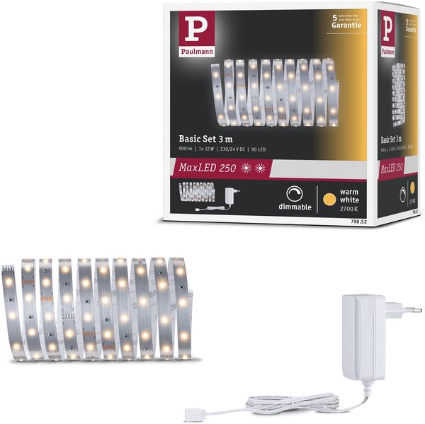 Paulmann No. 79852 MaxLED 250 Basiset unbeschichtet 3m Warmweiß Bild 7