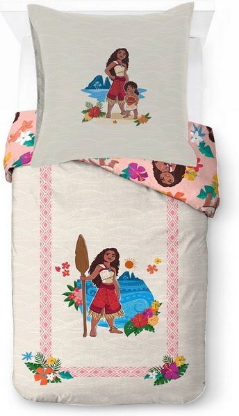 Disney Kinderbettwäsche Moana Back Together, Linon, 2 teilig, 100% Baumwolle