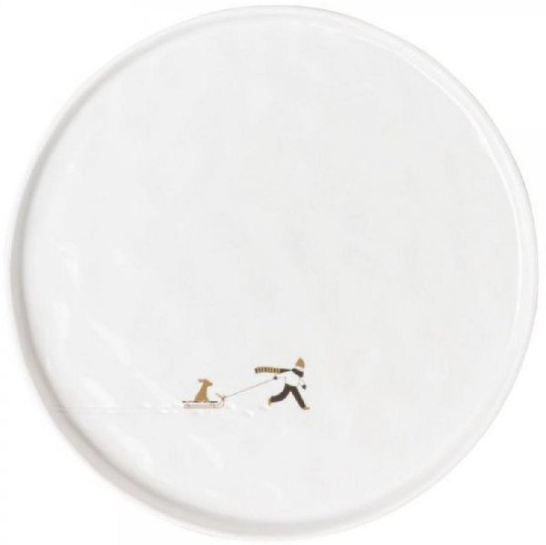 Räder Geschirr Design Teller Schneetag Hundeschlitten (22cm)