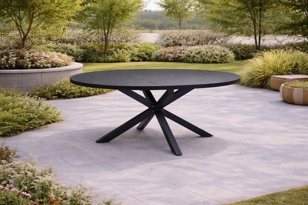 Destiny Garten-Essgruppe COMO ARONA Essgruppe 4 Se + Tisch Ø120/170 cm, (Set), Tisch ausziehbar