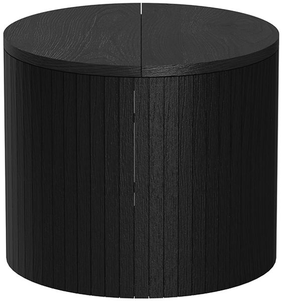 Couchtisch Tavilo Eiche/Schwarz 38 x 38 cm Vicco