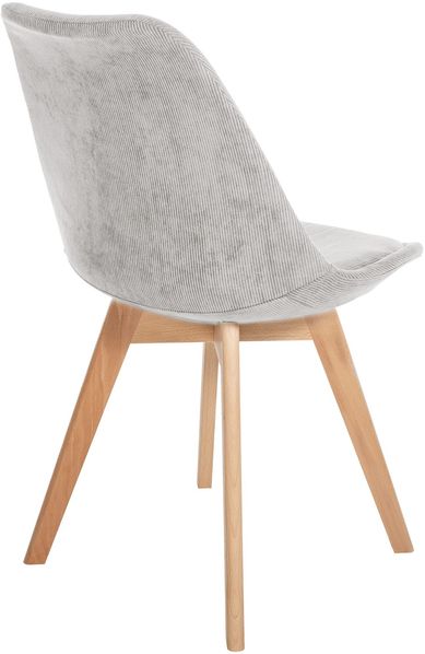 CLP 4er Set Esszimmerstuhl Linares Mit Buchenholzgestell,beige Cord Bild 5