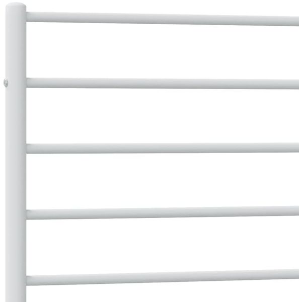 vidaXL Bettgestell mit Kopf- und Fußteil Metall Weiß 90x190 cm 352378 Bild 9