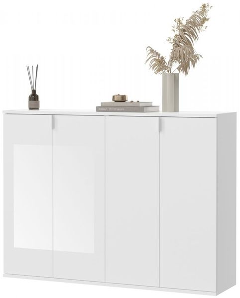 Kommode SystemX in weiß Hochglanz 122 x 99 cm