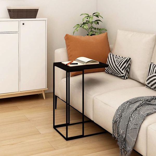 vidaXL Beistelltisch Schwarz 40 x 30 x 59 cm Spanplatte [336130]