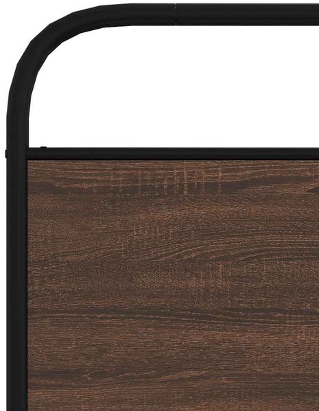 vidaXL Bettgestell ohne Matratze 90x190 cm Braun Eichen-Optik 4100299 Bild 8