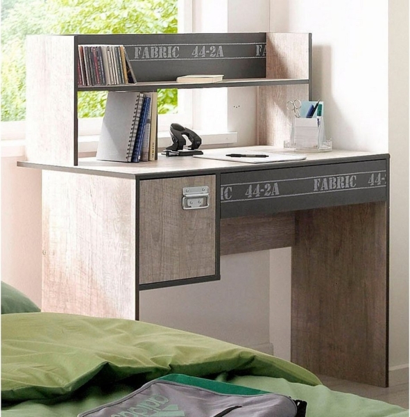 PARISOT 'Fabric' Schreibtisch inkl. Aufstz, grau Bild 4