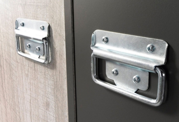 PARISOT 'Fabric' Schreibtisch inkl. Aufstz, grau Bild 2