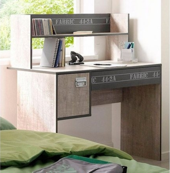 PARISOT 'Fabric' Schreibtisch inkl. Aufstz, grau Bild 3