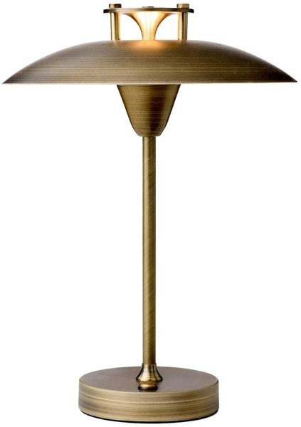 Halo Design 746149 LED Akku Tischleuchte Mini Stepp 1-2-3 Messing Antik dimmbar IP44