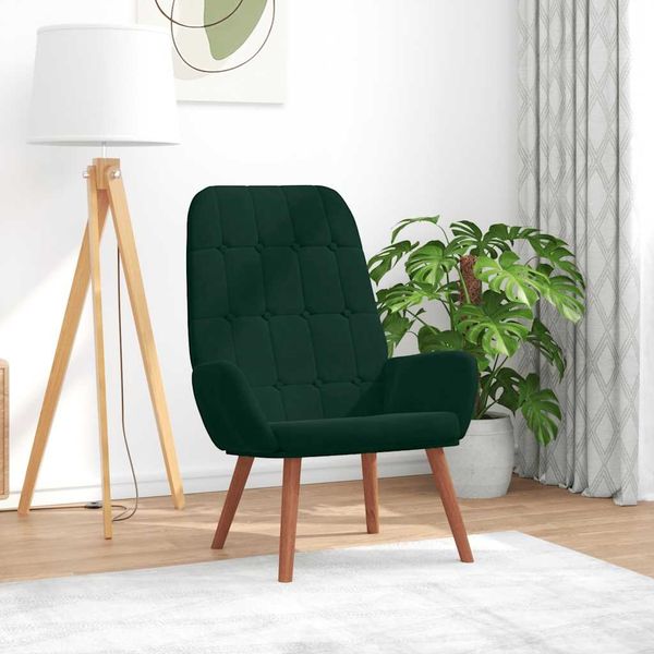 vidaXL Relaxsessel Dunkelgrün Samt 4102634