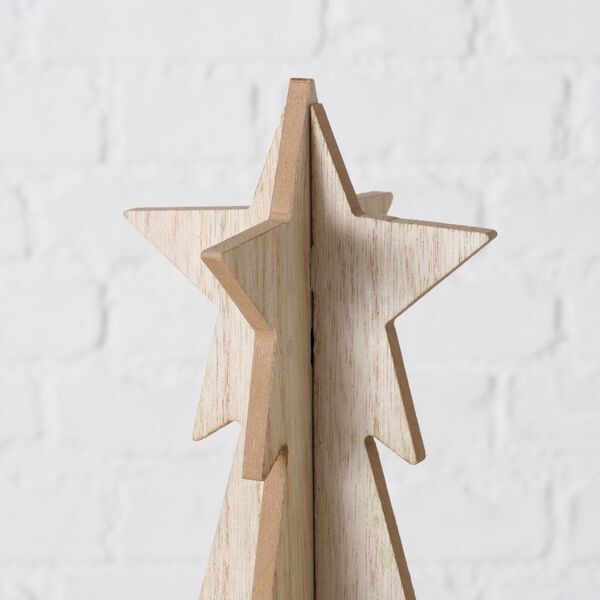 BOLTZE Etagere Etagere CHRISTMAS TREE natur braun Holz Dekoetagere Weihnachtsbaum Tan