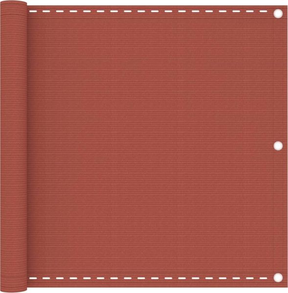vidaXL Balkon-Sichtschutz Terracotta-Rot 90x600 cm HDPE 310951