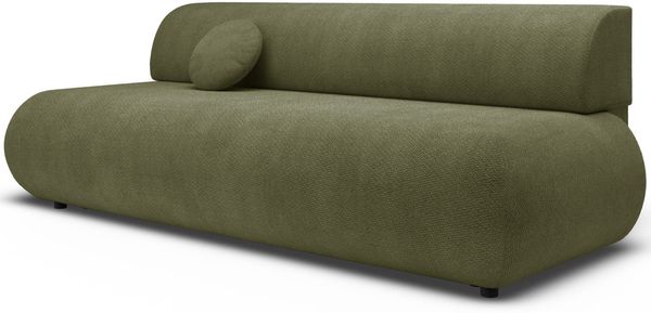 Selsey 'Armone' 3-Sitzer Sofa mit Schlaffunktion, Chenille, Olivgrün