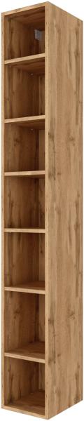 Seitenregal >Oulu< in Wotaneiche - 25x180x35cm (BxHxT)
